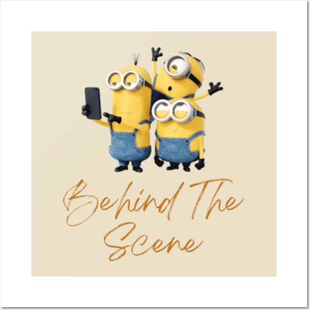 minions behind the scene Wall Art by Ayesha